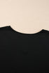 Crochet Lace Detail Oversized Tee